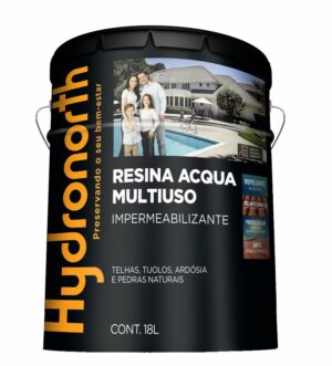 resina acrilica base agua 18l incolor alto brilho hydronorth